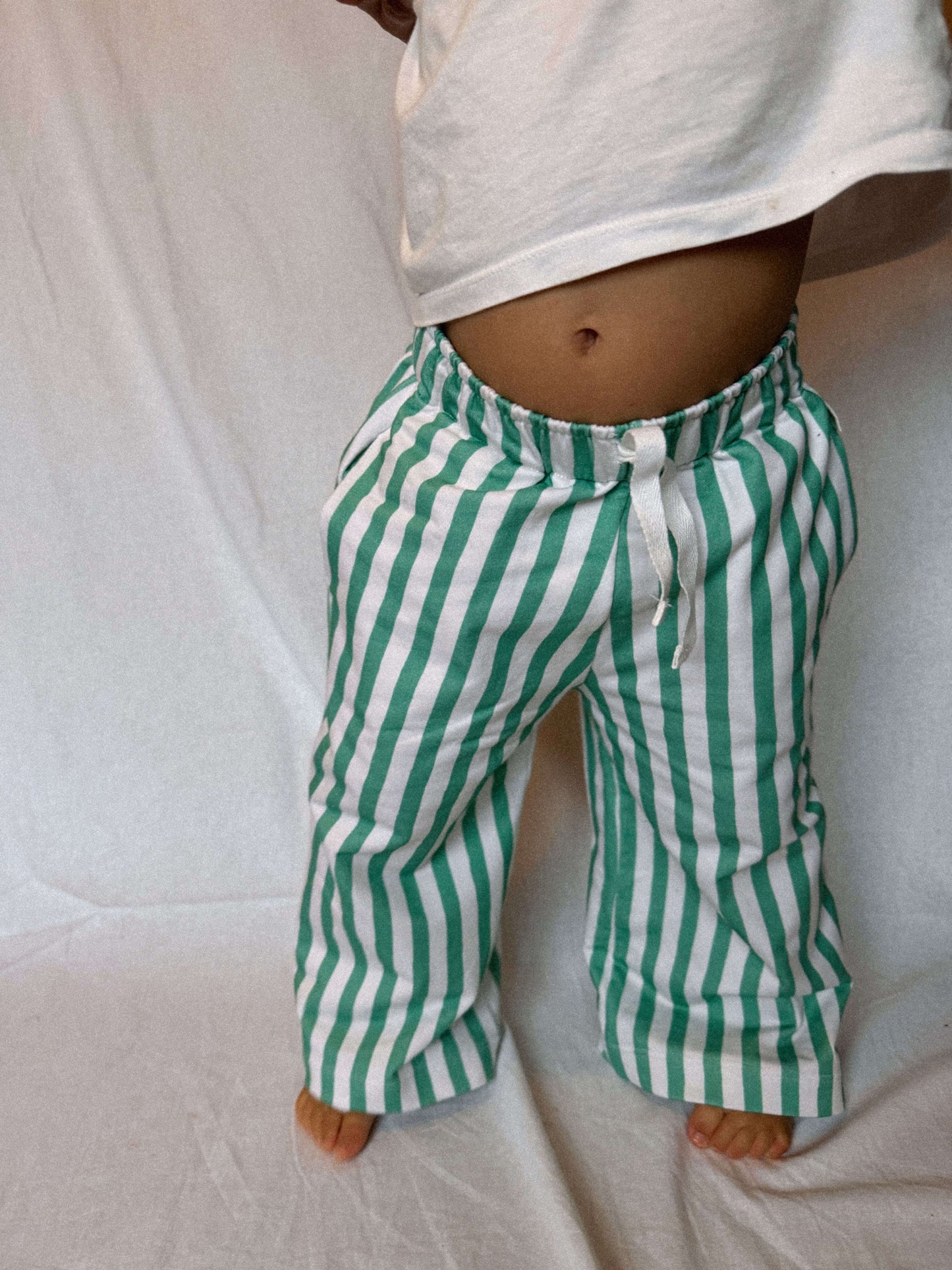 Happy Pants - Green Stripe